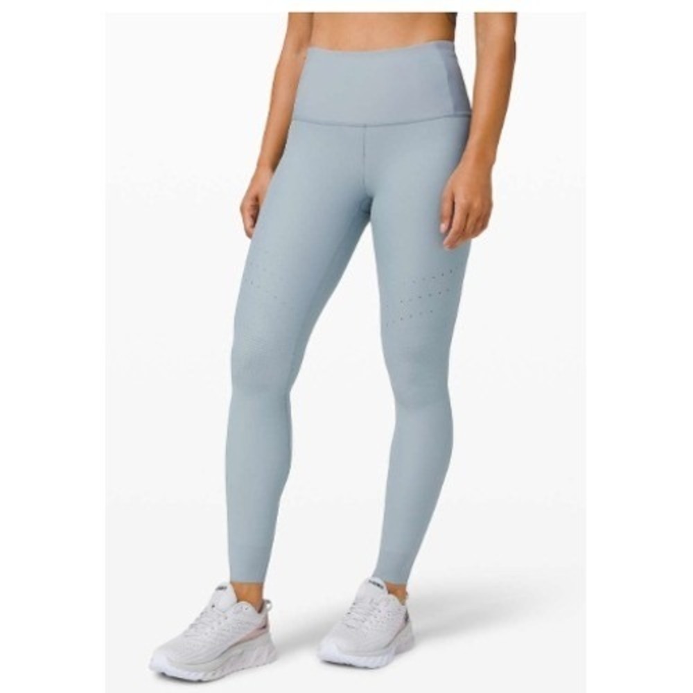 Lululemon Zoned In Tight 27" Envelope Pocket Blue Cast SZ 6